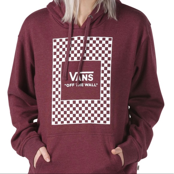 💖MEGA SALE💖VANS Women Boxed Pullover II Hoodie Burgundy Size XS VN0A4QGH9A8. - Picture 3 of 5
